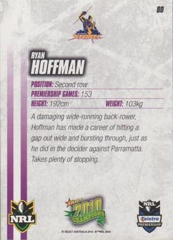 2010 NRL Champions #080 Ryan Hoffman Back
